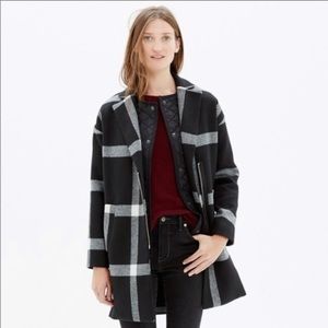 Plaid Madewell peacoat